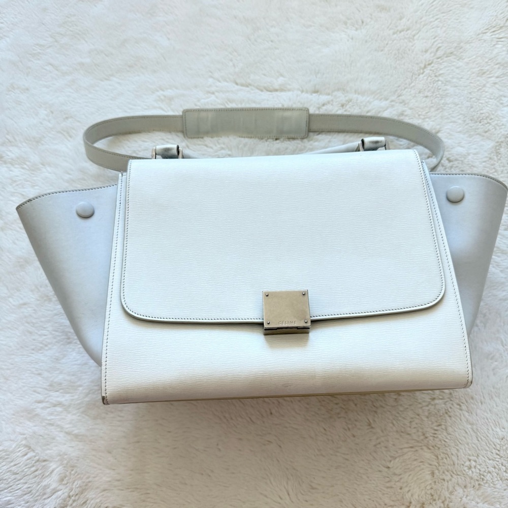 Celine Trapeze Leather Handbag Authentic Retail 1950$